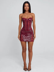 PRAIANO MINI DRESS RED