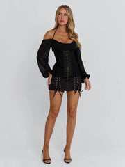 DORELLE MINI DRESS BLACK