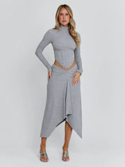 AMELIS MAXI SKIRT GREY