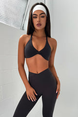 Nikau Twist Sports Bra - Grey