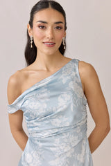 Satin Floral Print Dress | Made To Order