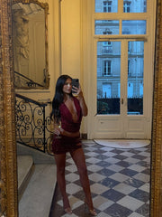 ZELDA TOP BURGUNDY