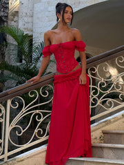 LUBELA CORSET TOP RED
