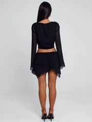 FEENA MINI DRESS BLACK