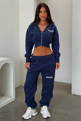 Series 10 Cropped Jacket - Navy