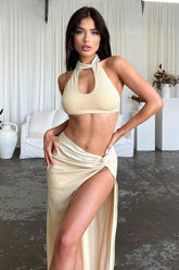 Winx Crop - Gold Glitter