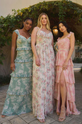 Luxe Chiffon Floral Print Dress | Made To Order