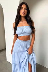Selina Crop - Baby Blue