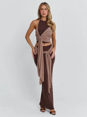 NERINA TOP CHOCOLATE