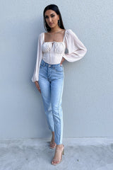 Christina Bodysuit - Light Peach