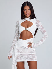 CLEMENTINE MINI DRESS WHITE