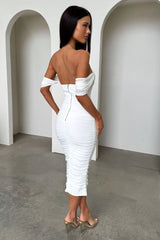 Lucinda Midi Dress - White