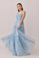 Tulle Floral Print Dress | Made To Order