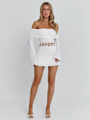 SYLVAINE MINI DRESS WHITE