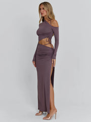 SERAYA MAXI DRESS MAUVE