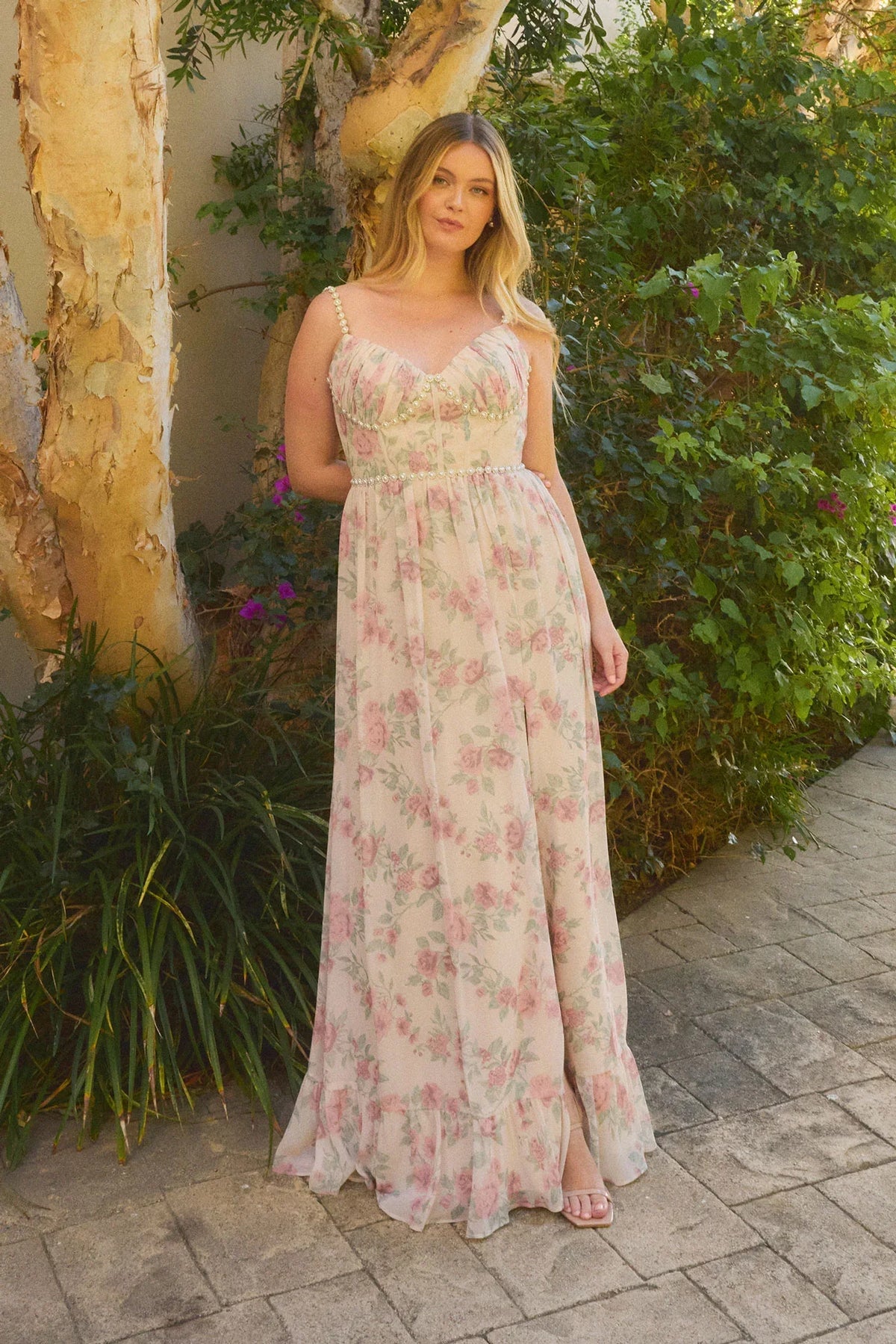 Luxe Chiffon Floral Print Dress | Made To Order