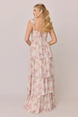 Luxe Chiffon Floral Print Dress | Made To Order