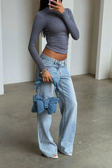 Maddox Shoulder Bag - Blue Denim