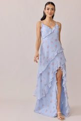 Chiffon Floral Print Dress | Made To Order