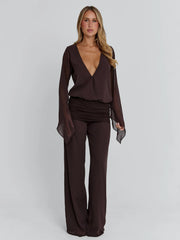 LENNA TOP CHOCOLATE