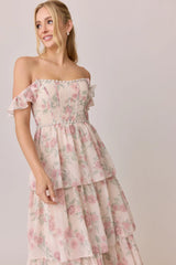 Luxe Chiffon Floral Print Dress | Made To Order